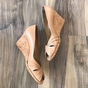 Stuart Weitzman Peep Toe Wedges